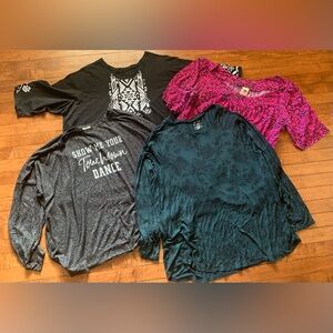 Casual long and short sleeve shirts size 3X